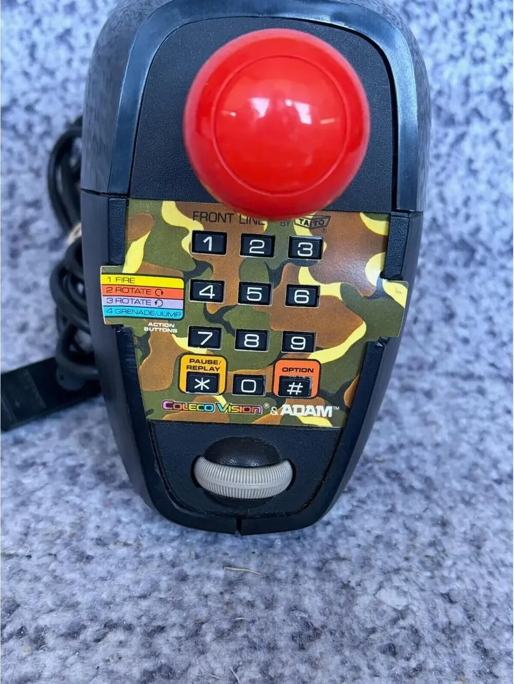 ColecoVision Super Action Controllers Lot of 2 Front Line Overlay Untested